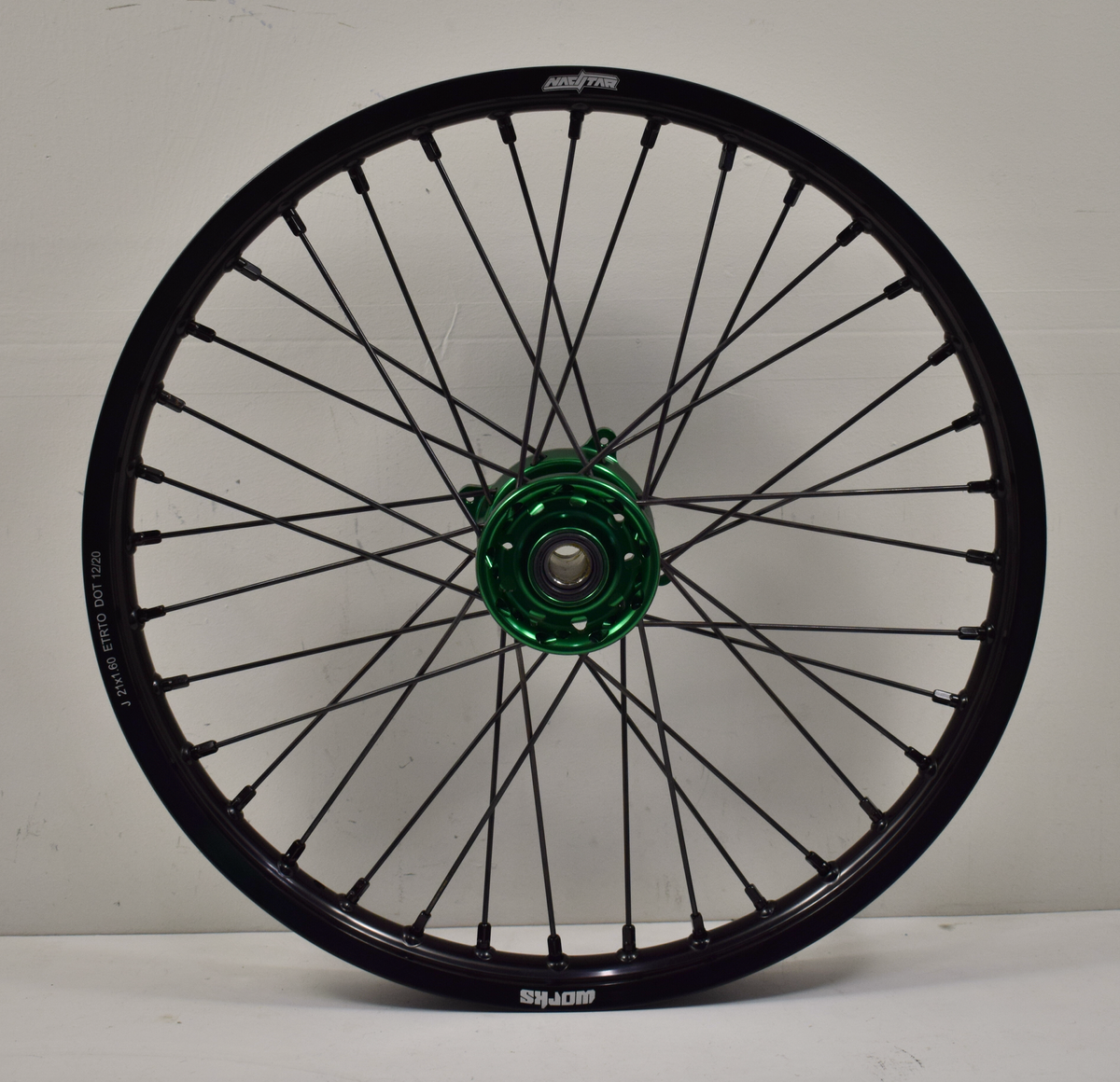 2006-2024 Kawasaki KX250F / KX450F Wheel Set Green/Black/Black - Black