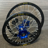 2021-2024 KTM/Husky/GasGas Supermini Custom Wheel Set Blue/Black - Excel Rims