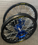 2021-2024 KTM/Husky/GasGas Supermini Custom Wheel Set Blue/Black - Excel Rims