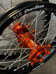 2021-2024 KTM/Husky/GasGas Supermini Custom Wheel Set Orange/Black - DID Dirtstar Rims