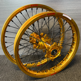 Stark Varg - Nacstar Works Custom Wheel Set - Gold/Gold - Black Spokes - Excel Takasago Rims