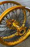 Stark Varg - Nacstar Works Custom Wheel Set - Gold/Gold - Black Spokes - Excel Takasago Rims