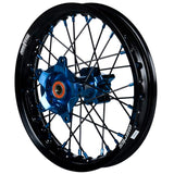 2017-2024 Husqvarna TC65 Wheel Set Blue/Black - Black Spokes