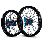 2017-2024 Husqvarna TC65 Wheel Set Blue/Black - Black Spokes